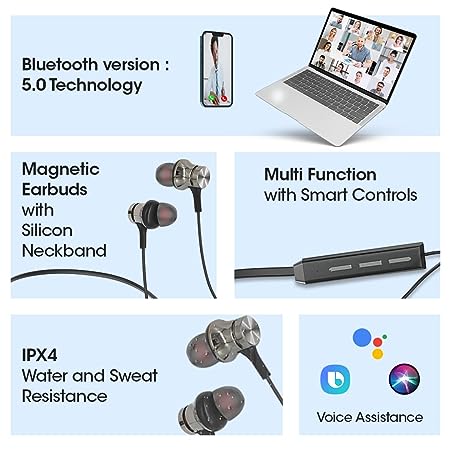 Kivart Hero Neckband | 10mm Graphene Drivers | 55 Hours Playtime | Passive Noise Isolation - KivartLabs