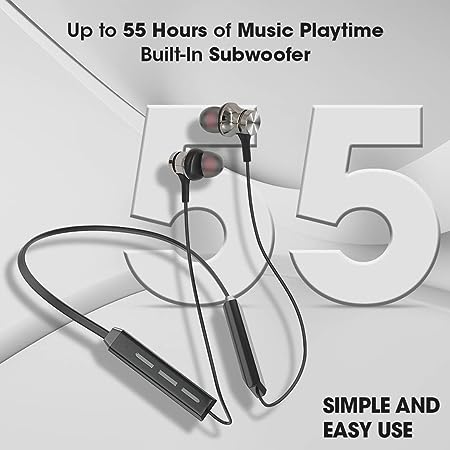 Kivart Hero Neckband | 10mm Graphene Drivers | 55 Hours Playtime | Passive Noise Isolation - KivartLabs