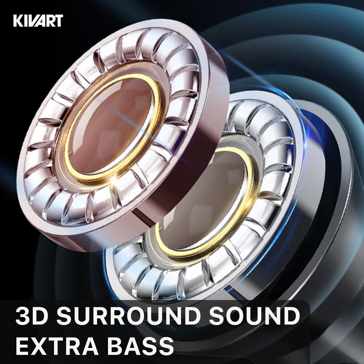 KIVART Jazz Neckband | NB - Jazz | 35 Hours Playtime | Premium Sound Quality | Comfortable Fit Magnetic in Ear Earbuds, Voice Assistant, Dual Pairing - KivartLabs