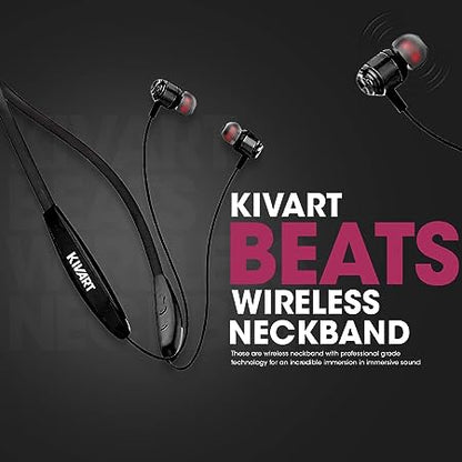Kivart Beats Neckband | 10mm Graphene Drivers | 80 Hours Playtime - KivartLabs