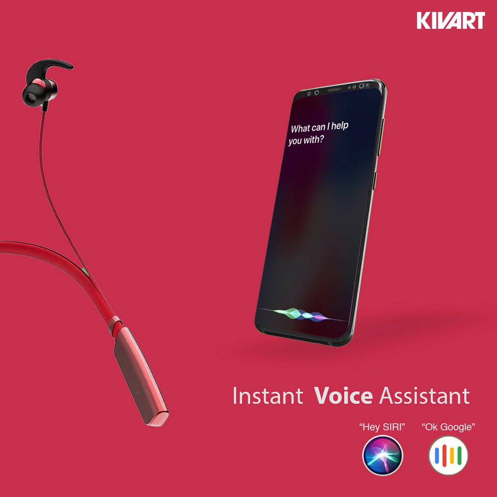 Kivart Buzz Neckband | 35 Playtime | C-Type Fast Charging | HD Quality Calls - KivartLabs