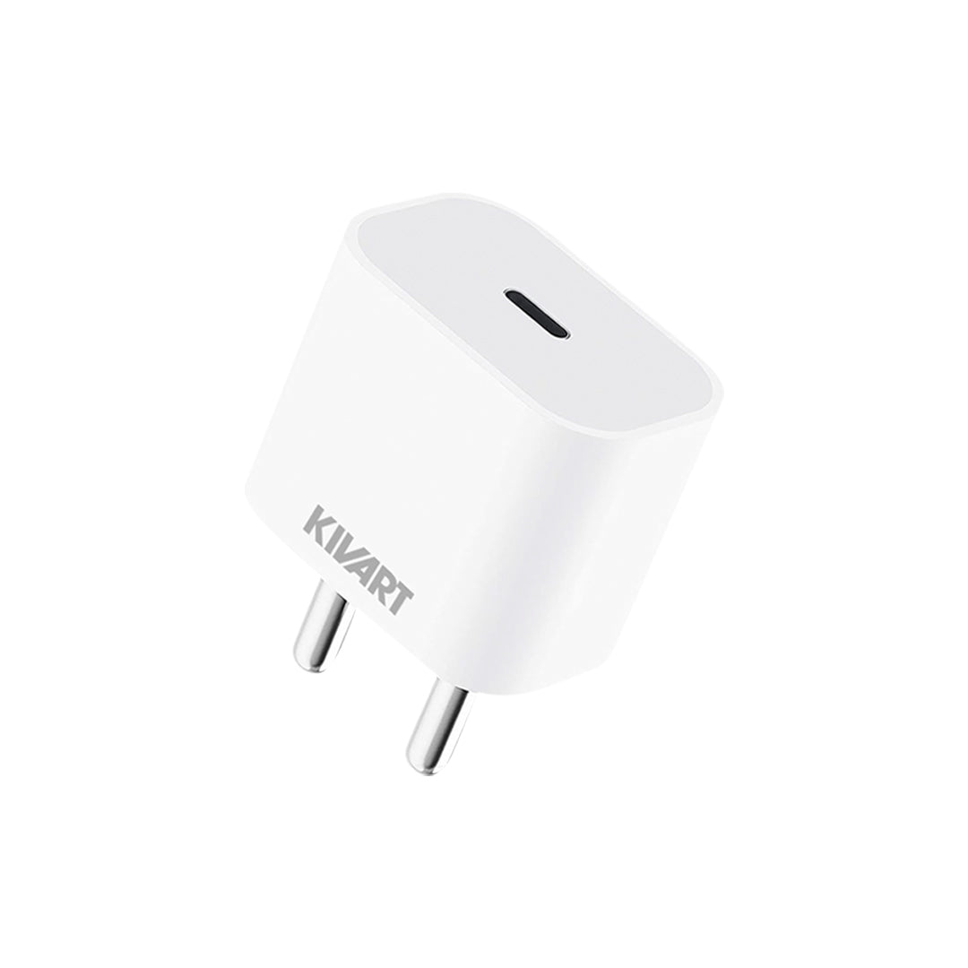 Kivart Mega Power | 20watt Fast Charging | Over Heating Protection with PD 3.0 | BIS Certified | iPhone Compatible - KivartLabs