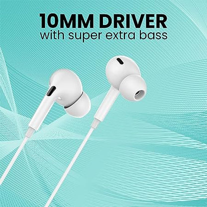 Kivart Wave Type C Wired Earphone with Built in Microphone | Passive Noise Reduction - KivartLabs